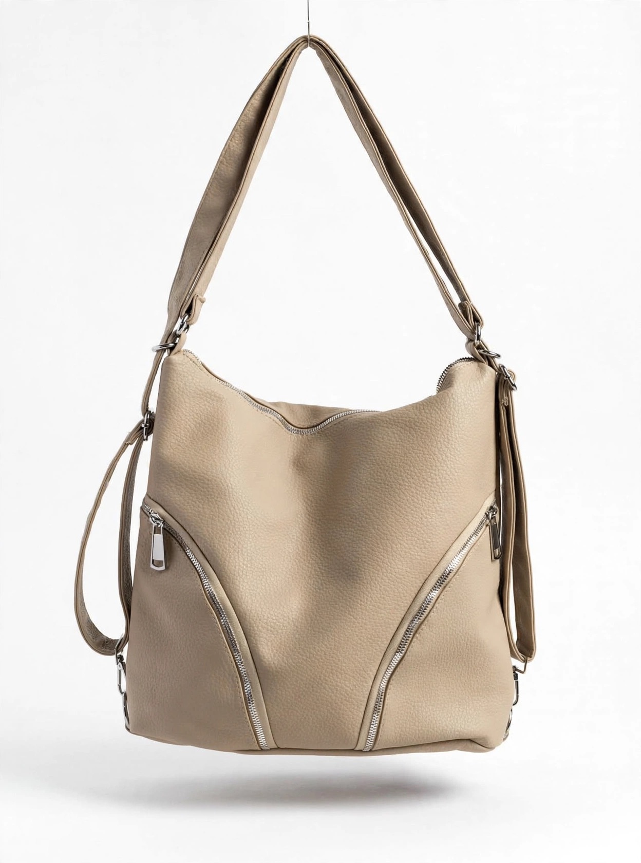 Cartera/mochila beige 